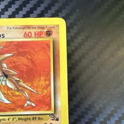 Kabutops (24) Rare 1st Edition FO 24/62 Pokemon TCG LP- - Image 3