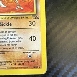 Kabutops (24) Rare 1st Edition FO 24/62 Pokemon TCG LP- - Image 5
