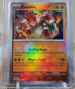 Groudon (Master Ball Pattern) (49/356) Prismatic Evolutions LP REVERSE HOLO - Image 1