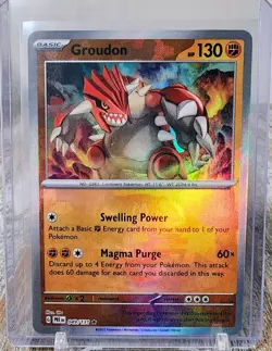 Groudon (Master Ball Pattern) (49/356) Prismatic Evolutions LP REVERSE HOLO - Image 3