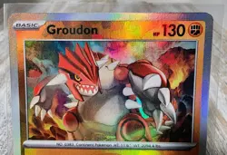 Groudon (Master Ball Pattern) (49/356) Prismatic Evolutions LP REVERSE HOLO - Image 4