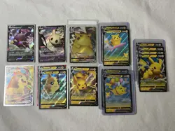 Pokemon Pikachu Celebrations Promo V/VMAX Holo English 15 Card Lot Morpeko - Image 1