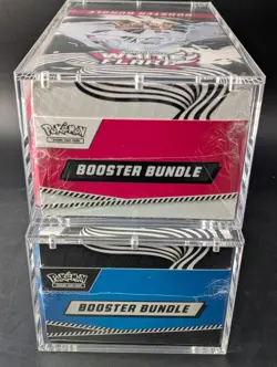 2x Pokemon SV10.5 Black Bolt White Flare Sealed Booster Bundle Display W/Acrylic - Image 5
