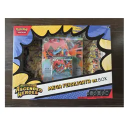 Pokemon Mega Feraligatr ex Ascended Heroes Box Promo Booster English - Image 1
