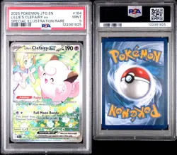 2025 POKEMON JTG EN-JOURNEY TOGETHER #184 LILLIE'S CLEFAIRY EX PSA 9 - Image 3
