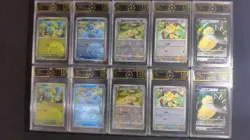 Pokemon CHN 10x OCD 10 GEM MINT Bulbasaur Squirtle Meowth Qwilfish V Lot MD28 - Image 1