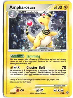 Ampharos 1/132 Holo Rare Secret Wonders Pokemon - Image 1