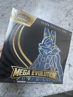 Pokemon Elite Trainer Box Mega Evolution Lucario English Sealed - Image 1