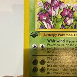 Pokemon TCG Butterfree 1st Edition Jungle 33/64 RARE PRINT ERROR D Edition - Image 3