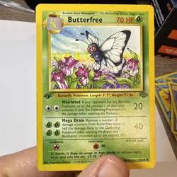 Pokemon TCG Butterfree 1st Edition Jungle 33/64 RARE PRINT ERROR D Edition - Image 4