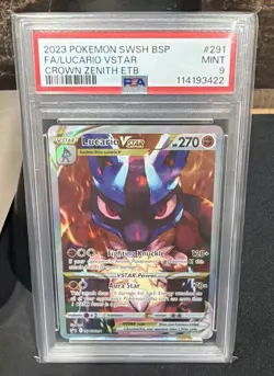 Pokemon TCG: PSA 9 Lucario VSTAR SWSH291 SWSH: Sword & Shield Promo - Image 1