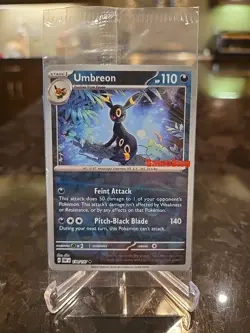 Pokemon TCG Obsidian Flames Umbreon 130/197 GameStop Stamped Promo Sealed - Image 1