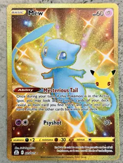 Mew (025/025) -- Pokemon TCG: Celebrations-- NM Condition -- *Secret Rare* - Image 1