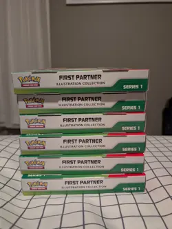 1 Pokemon First Partner Illustration Collection Series 1 Promo Booster Box - Image 4