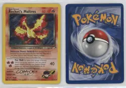 Rocket's Moltres Holo Pokemon Gym Heroes #12 2000 - Image 3