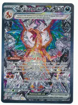 CHARIZARD EX SIR SPECIAL ILLUSTRATION RARE OBSIDIAN FLAMES #223/197 MINT POKEMON - Image 1