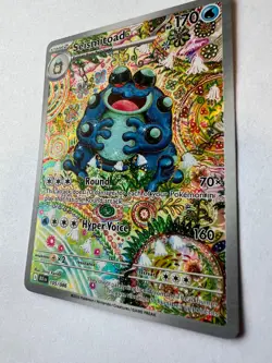 NM Pokemon Seismitoad 105/086 Sv: Black Bolt Holo PACK FRESH PULL NM - Image 2