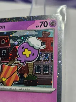Pokemon TCG Drifloon 005 Me: Mega Evolution Black Star Promo Cosmos Holo SWIRL - Image 3