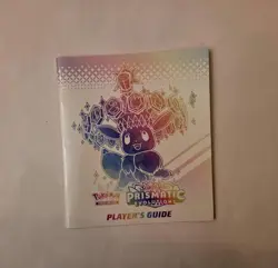 Pokemon TCG Prismatic Evolutions ETB Player's Guide Manual Book - Image 1