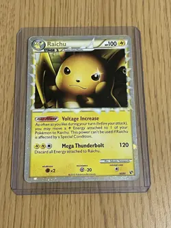 Pokemon TCG Raichu (Prime) 83/90 Undaunted Holo (Heavily Played / Damaged) - Image 1