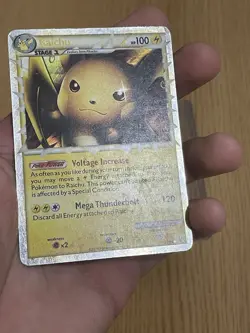 Pokemon TCG Raichu (Prime) 83/90 Undaunted Holo (Heavily Played / Damaged) - Image 3