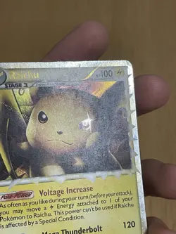 Pokemon TCG Raichu (Prime) 83/90 Undaunted Holo (Heavily Played / Damaged) - Image 4