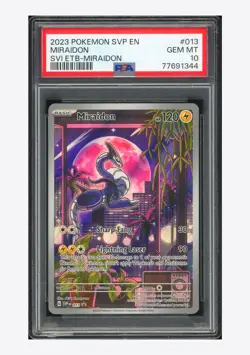 Pokemon PSA 10 Miraidon Promo 2023 013/SVP SVI ETB English - Image 1