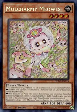 Mulcharmy Meowls [Secret Rare] YU-GI-OH! Supreme Darkness SUDA-EN025 1st Edition - Image 1
