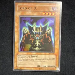 Yu-Gi-Oh! TCG Lord of D. Holo Effect Spellcaster SDK-041 Starter Deck Kaiba 1996 - Image 1