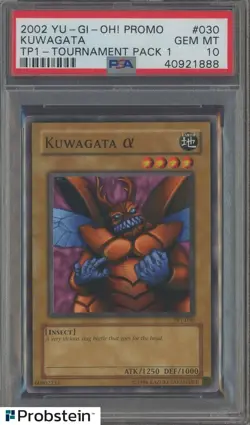2002 Yu-Gi-Oh! Promo Tournament Pack 1 #030 Kawagata PSA 10 GEM MINT - Image 1