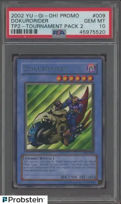 2002 Yu-Gi-Oh! Promo Tournament Pack 2 #009 Dokurorider PSA 10 GEM MINT - Image 1