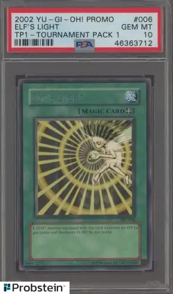 2002 Yu-Gi-Oh! Promo Tournament Pack 1 #006 Elf's Light PSA 10 GEM MINT - Image 1