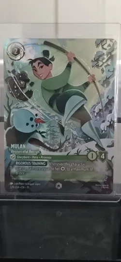 Mulan - Resourceful Recruit (Enchanted) 229/204 - Disney Lorcana Winterspell - Image 1