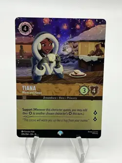 Disney Lorcana Winterspell #205/204 Tiana Warm And Happy Epic - Image 1