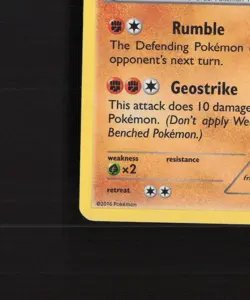 Zygarde 53/124 Fates Collide Cracked Ice Holo Pokemon Card LP - Image 5