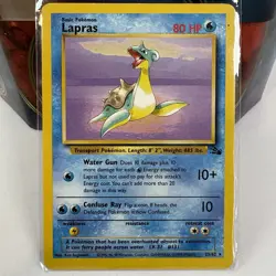 Pokemon TCG Lapras 25/62 Fossil Unlimited Edition Regular Card - Image 1