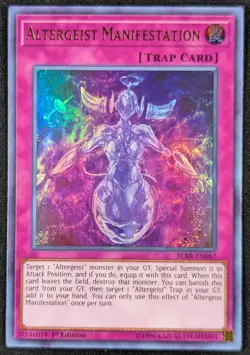 Altergeist Manifestation 1996 1st Edition Ultra Rare Yugioh Card BLRR-EN067 (NM) - Image 1