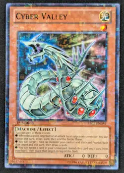 Cyber Valley 1996 1st Edition Mosaic Rare Holo Yugioh Card BP02-EN059 (NM) - Image 1