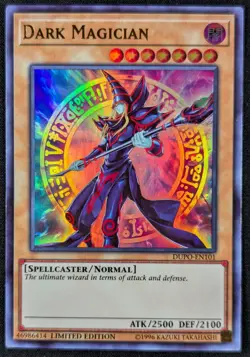 Dark Magician 1996 Limited Edition Ultra Rare Yugioh Card DUPO-EN101 (NM) - Image 1
