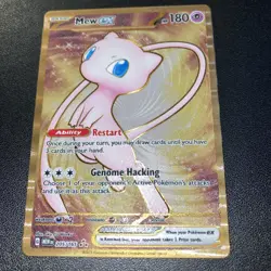 Pokemon Mew ex 205/165 *METAL* Scarlet & Violet 151 Rare Full Art Holo English - Image 1