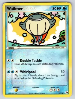 Wailmer 69/92 Common Legend Maker Pokemon Lightly Played - Image 1