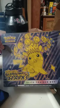 Factory Sealed Pokemon Scarlet And Violet Surging Sparks Elite Trainer Box!! - Image 1