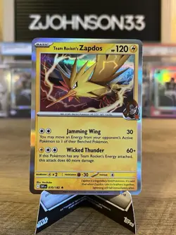 Pokemon TCG | Rare Team Rocket's Zapdos #70 | Scarlet & Violet Destined Rivals - Image 1