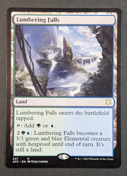 MTG - 1x Lumbering Falls - Modern Horizons 3 Commander - NM Magic The Gathering - Image 1