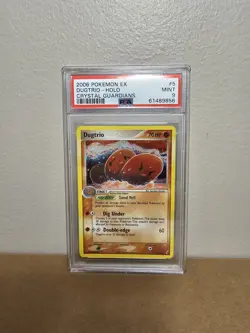 Dugtrio Holo PSA 9 MINT Pokemon EX (2006) Crystal Guardians 5/100 - Image 1