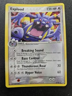 Pokemon EX Hidden Legends Exploud Reverse Holo Rare 6/101 NEAR MINT - Image 1