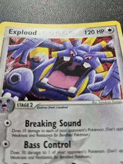 Pokemon EX Hidden Legends Exploud Reverse Holo Rare 6/101 NEAR MINT - Image 2