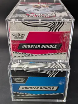 2x Pokemon Black Bolt White Flare Sealed Booster Bundle Display Case W/Acrylic - Image 5