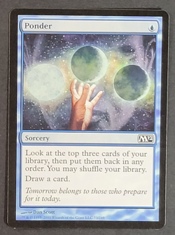 MTG - Ponder - Core Set 2012/2010 - M12/M10 - NM/LP - Magic The Gathering - CCG - Image 1