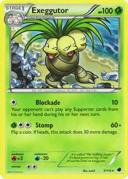 Exeggutor 5/116 B&W Plasma Freeze RARE PERFECT MINT! Pokemon - Image 1
